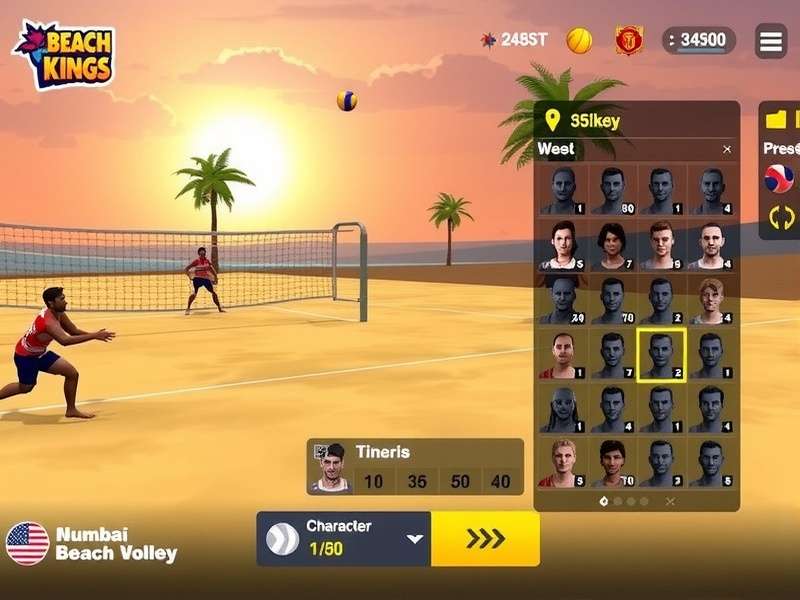 Mumbai Beach Volley Kings Gameplay Screenshot